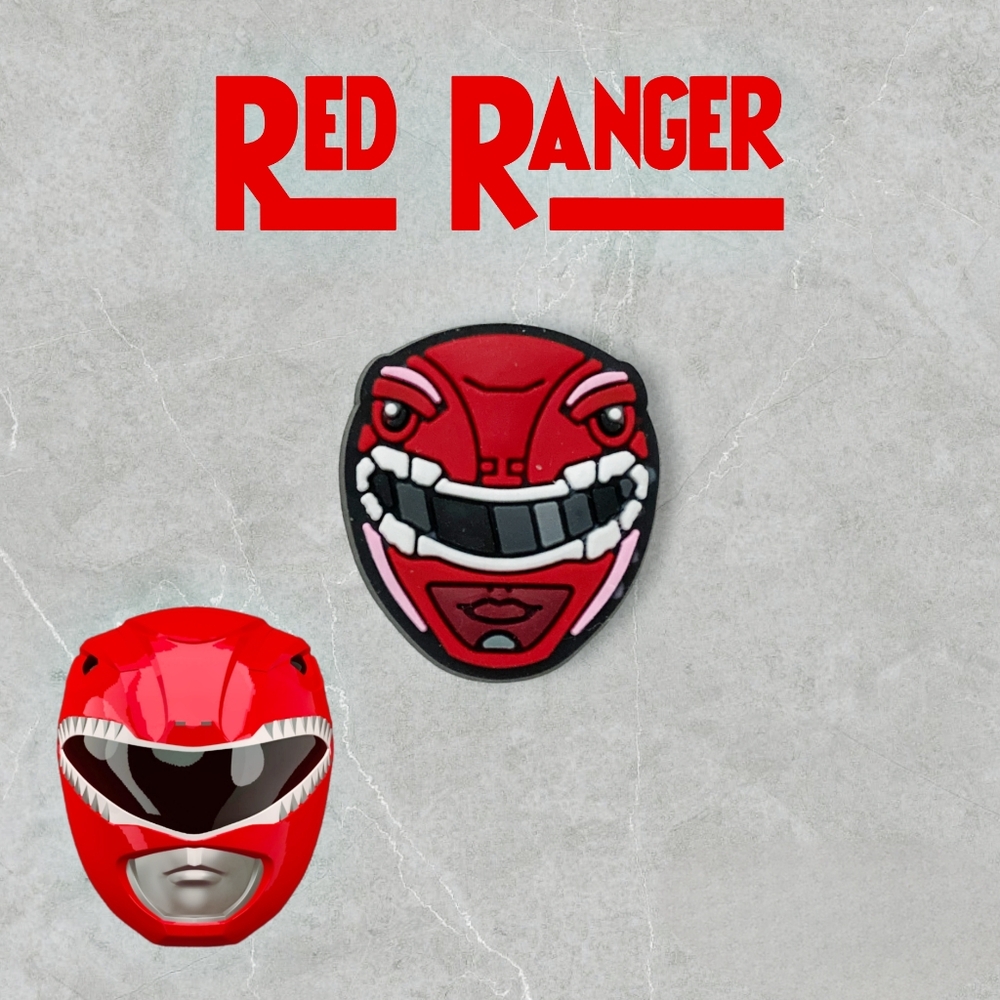 BOGO!! BUNDLE For Discount! Mighty Morphin Power Ranger Croc Charm Red Helmet